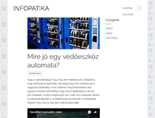 Tablet Screenshot of infopatika.hu